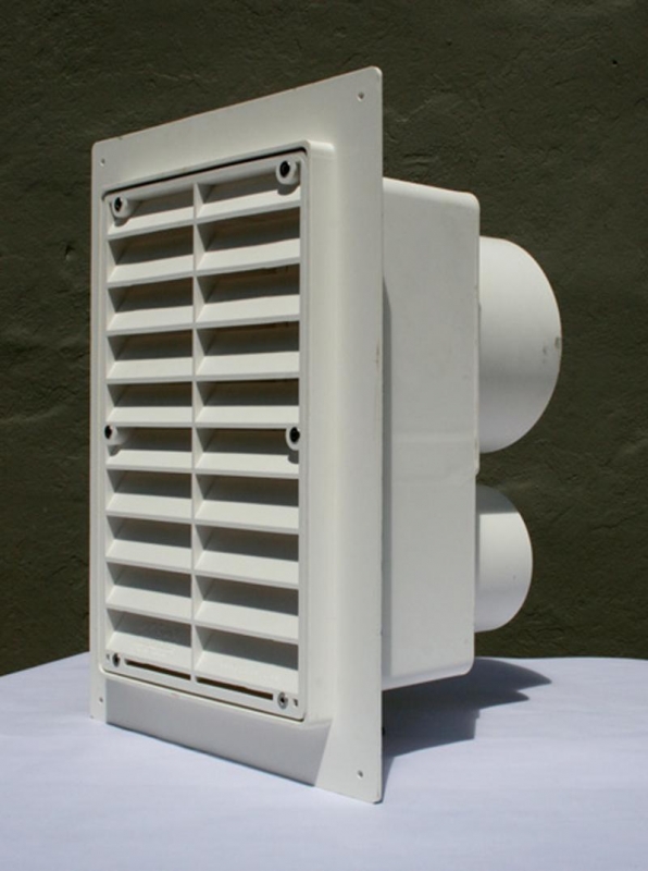 Vertical Dual Exhaust Vent Wall Box