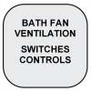 BATHROOM  FAN Ventilation SWITCHES and CONTROLS